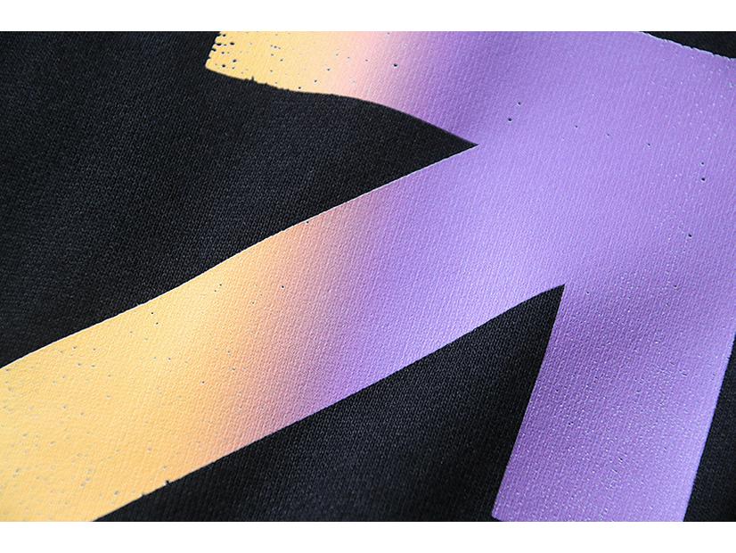 Cardigan cu glugă la modă, cu imprimeu săgeată gradient, european & american