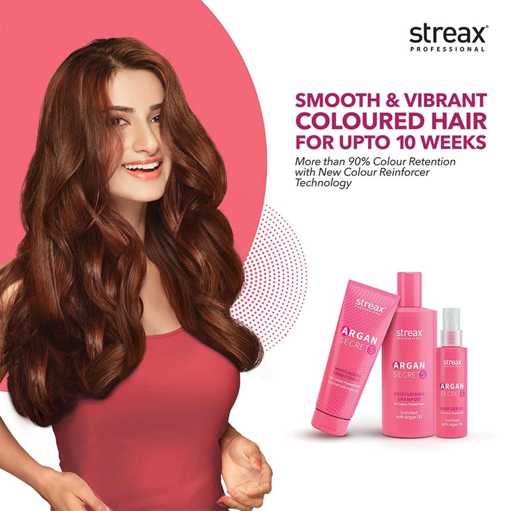 Streax Profesionální kondicionér Argan Secret pro ženy Výživa vlasů Ochrana barvy 240 g 1 kus