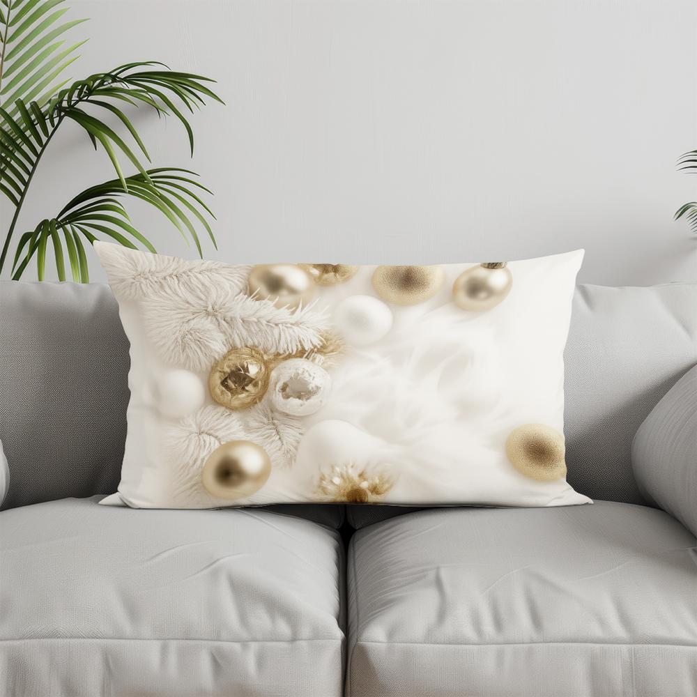 Home Decor Christmas Tree Pillow for Home Suitable For Sofa Bedroom Car Pillow Cover Cushion Rectangular Back Cushion 30x50cm