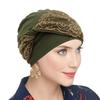 Breathable Chemo Headwear Elastic Beanie Hats Trendy Pullover Hat  for Women