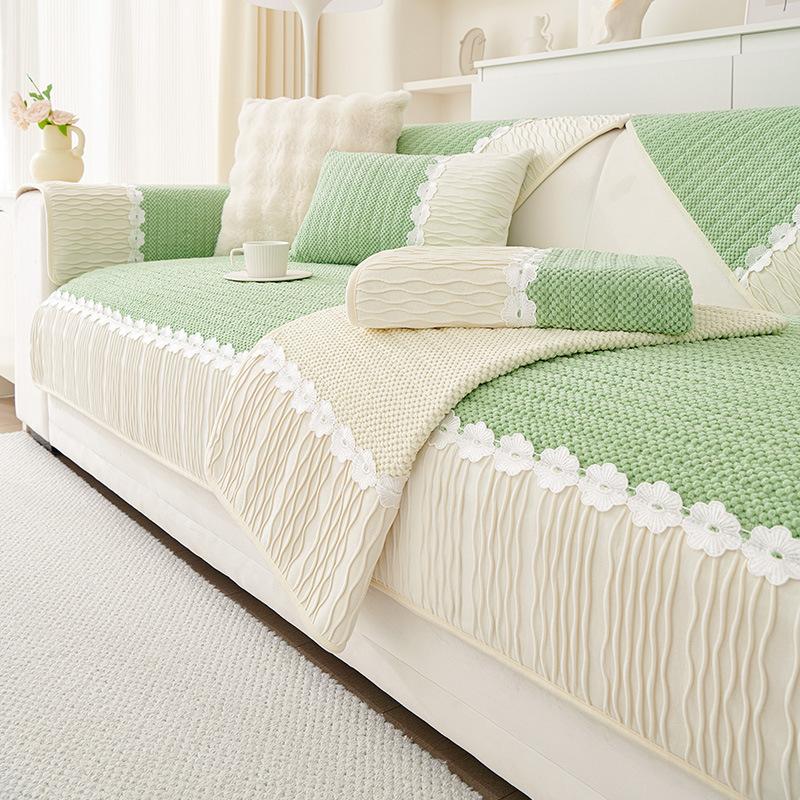 Corduroy Sofa Cushion Winter Thickened Non-Slip Sofa Cover Towel Simple Modern Washable Sofa Cover