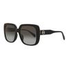 Michael Kors New Mallorca Series Acetate Frame Square Sunglasses Women's Black