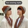 Thickened Double-faced Hat Korean Style Warm Cold Hat Cozy All-match Hat  Autumn
