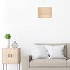 Premium Woven Rattan Lampshade Durable Ceiling Light Cover Elegant Festival Decoration E27 Bulb Holder Home Lighting Accessory