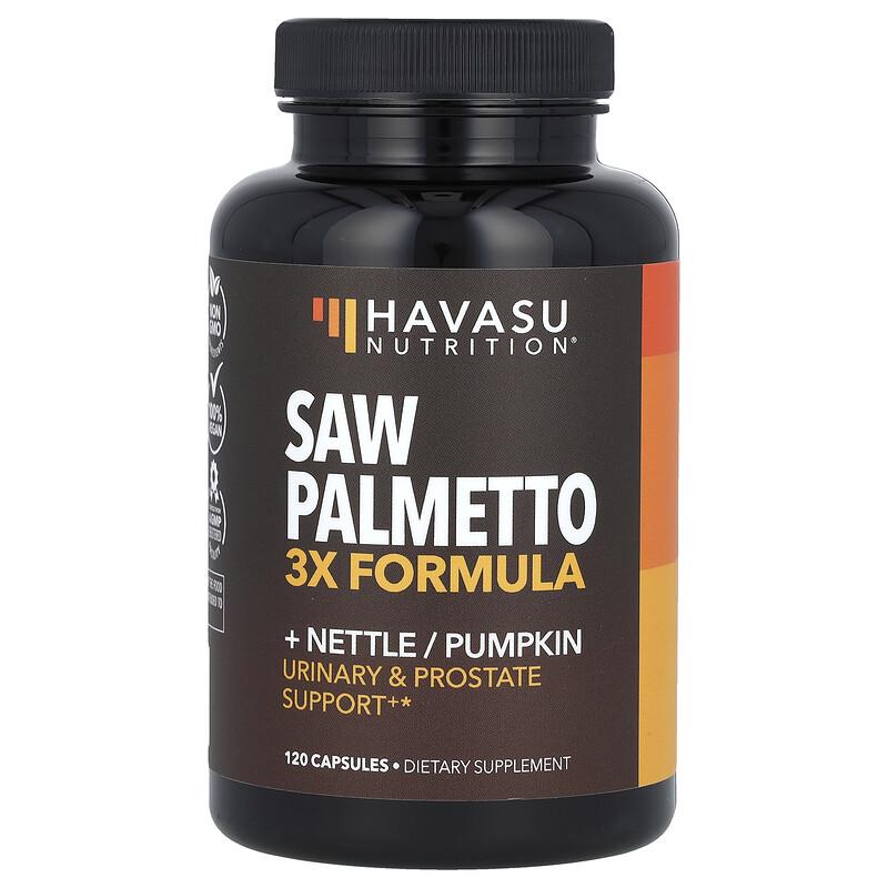 Saw Palmetto, 3x Formula, 120 Capsules