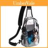 Mini Borsa a Tracolla in PVC con Connettore Caricabatterie USB per Uomo Donna Casual