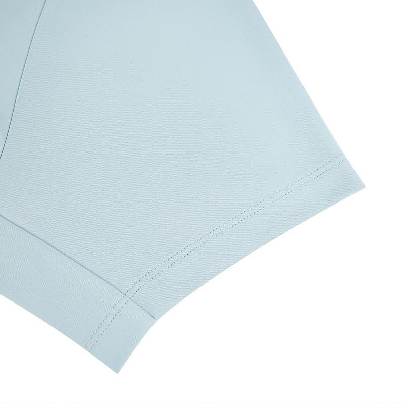 Li-Ning Casual Fashion Commuting Solid Color Comfortable Breathable Short Sleeve Polo Shirt Men Tops Forget-Me-Not-Blue APLW245-9