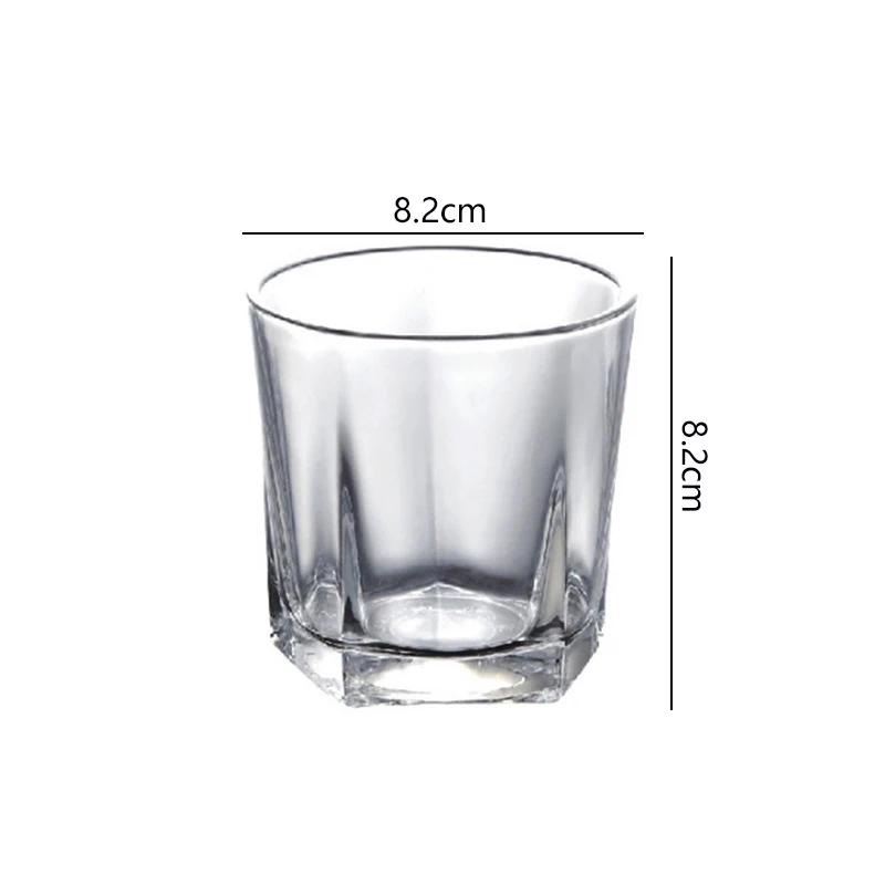 

270ml/300ml/370ml Foreign Wine Beer Cups Thickened Glass Cup Classic Cocktail Whiskey Glasses Household Transparent Beverage Mug 1pcs