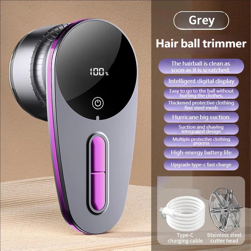 Rechargeable Electric Fabric Shaver Lint Pill Remover for Clothes Garment with LCD Display Home Use Portable Shaver