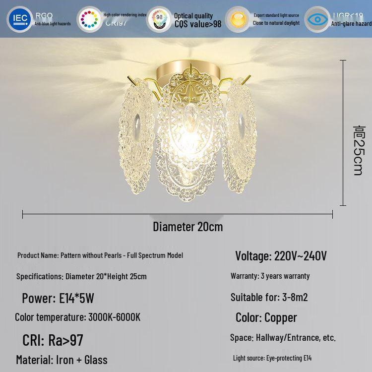 Nordic Luxury Shell Corridor Light: Creative, Modern Balcony & Entrance Lighting