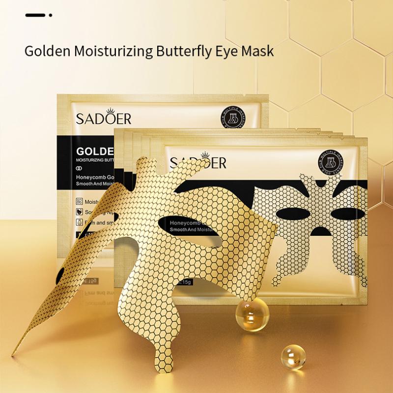 Golden Butterfly Eye Mask SADOER Eye Mask 15g Moisturizing Tablets