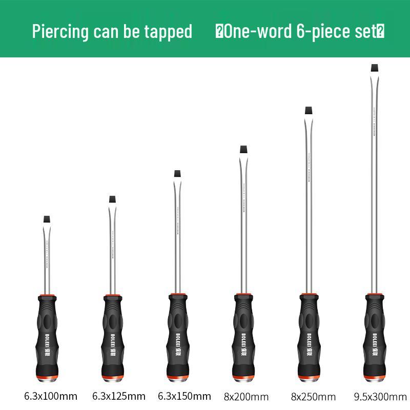 Multi-Function Screwdriver Tool Set: Cross-Head, Slotted, Torx, Flat-Head, Hammer-Compatible