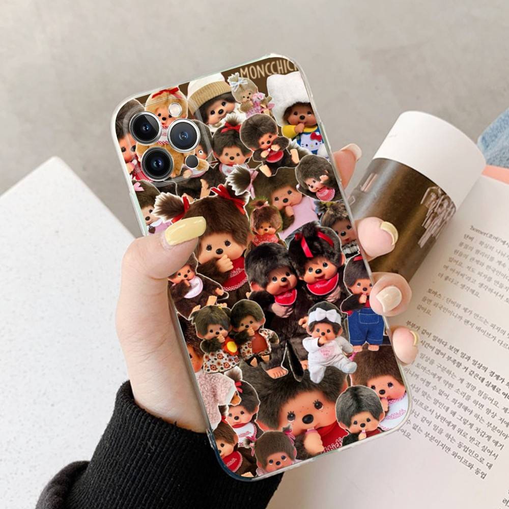 

Cute M-Monchhichi Phone Case For IPhone 11 13 16 12 17 14 15 Pro Max Plus Soft Clear Back Cover Coque iPhone 16