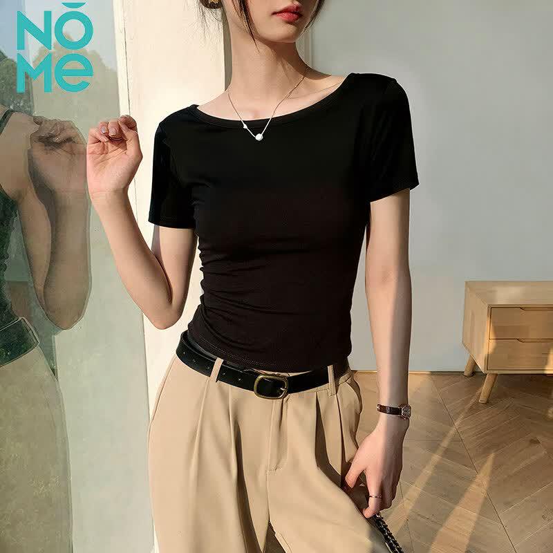 NOMe Women s Off-Shoulder Slim Fit T-Shirt M