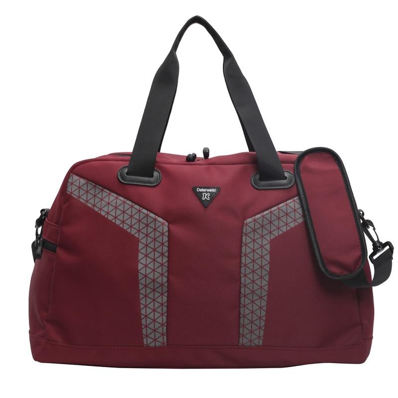 

Large capacity travel bag dry and wet separation luggage bag premium portable travel bag new messenger bag красный