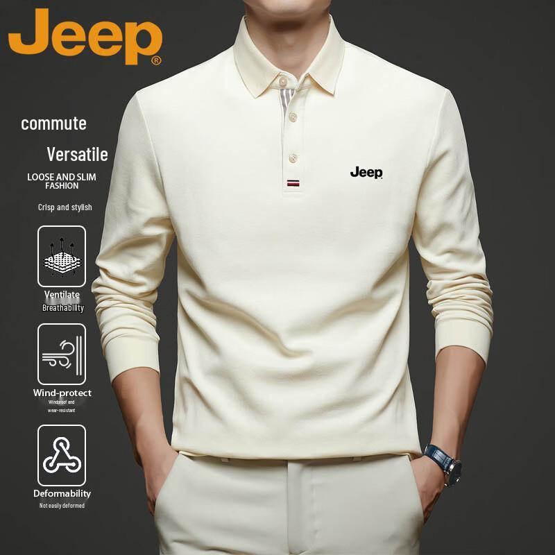 

Мужская футболка-поло с длинным рукавом JEEP 54/2XL