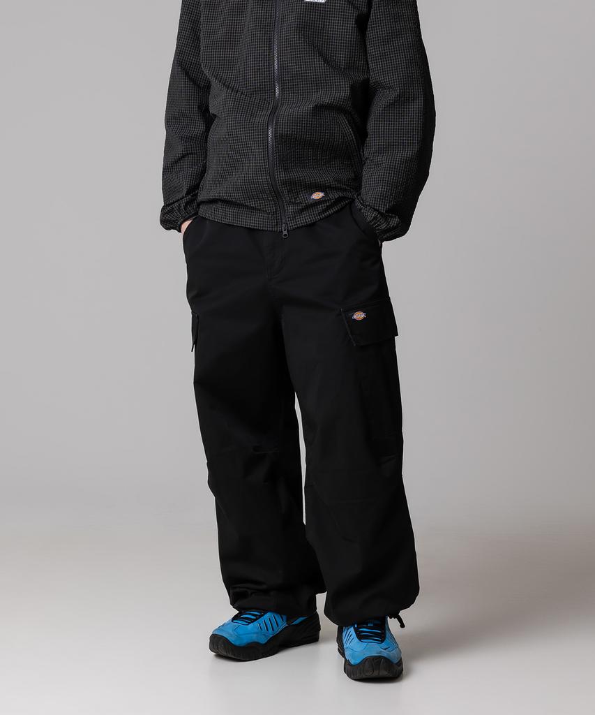DICKIES Washed Loose Fit Twill Cargo Pants Black