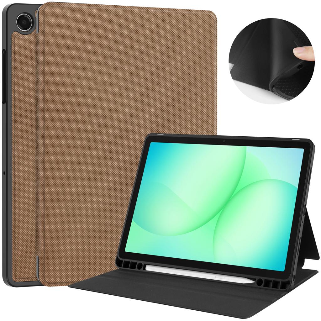 For Samsung Galaxy Tab A11+ Stand Case TPU Leather Front-Support Tablet Cover
