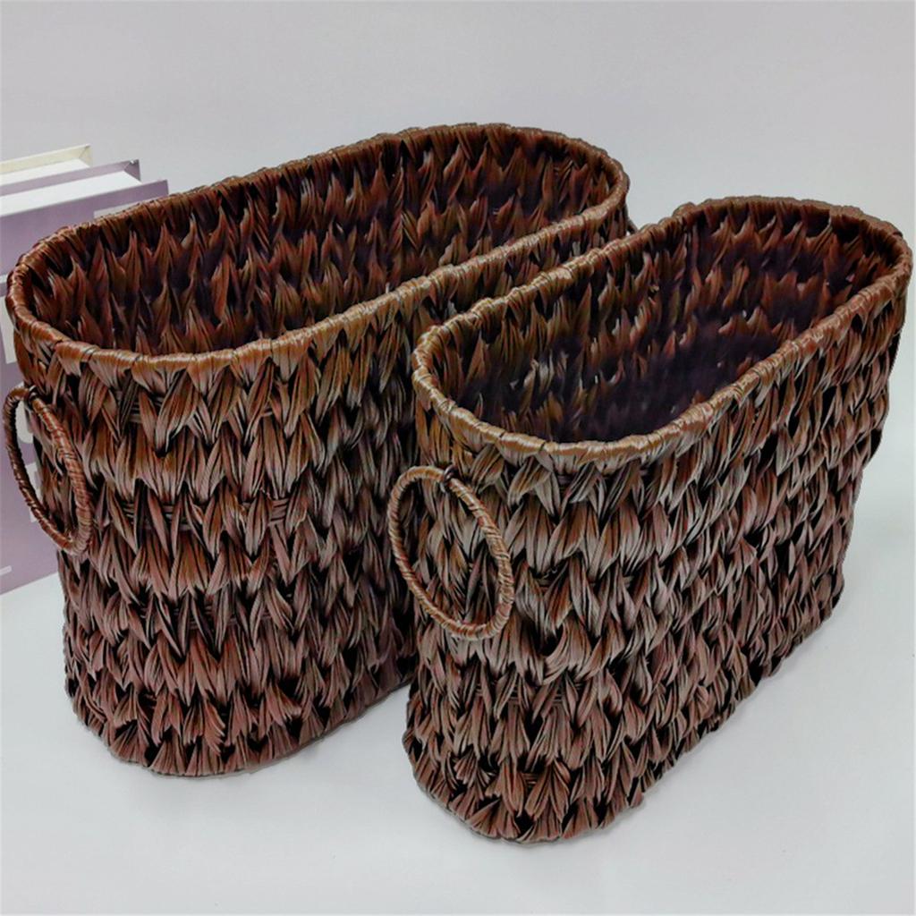 Wicker Toilet Paper Basket with Lid for Bathroom Storage Multipurpose Decorative Holder for Closet Elegant Styles