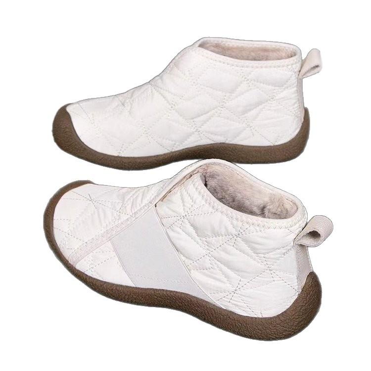 Popular snow boots women's outer wear 2025 winter new warm women's cotton shoes soft sole non-slip ethnic style mother shoes