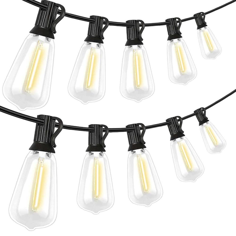 Waterproof Outdoor String Light 10/20 Bulbs LED Bulbs Lights Garland Light Fairy Lights  Wedding
