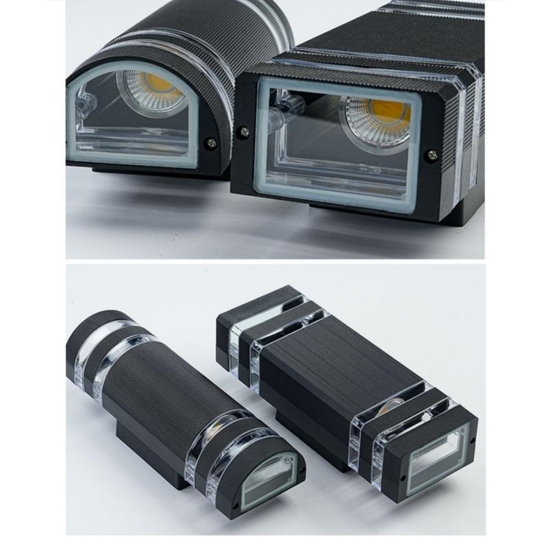 Outdoor Wall Lights Exterior Wall Waterproof Led Wall Washers Hotel Entrance Upper and Lower Double-headed Pillars Outdoor Light