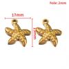 2pcs Punk Black Enamel Stainless Steel Pendant Necklace Charms Base Gold Plated Earrings Material DIY Bracelets Jewelry Findings
