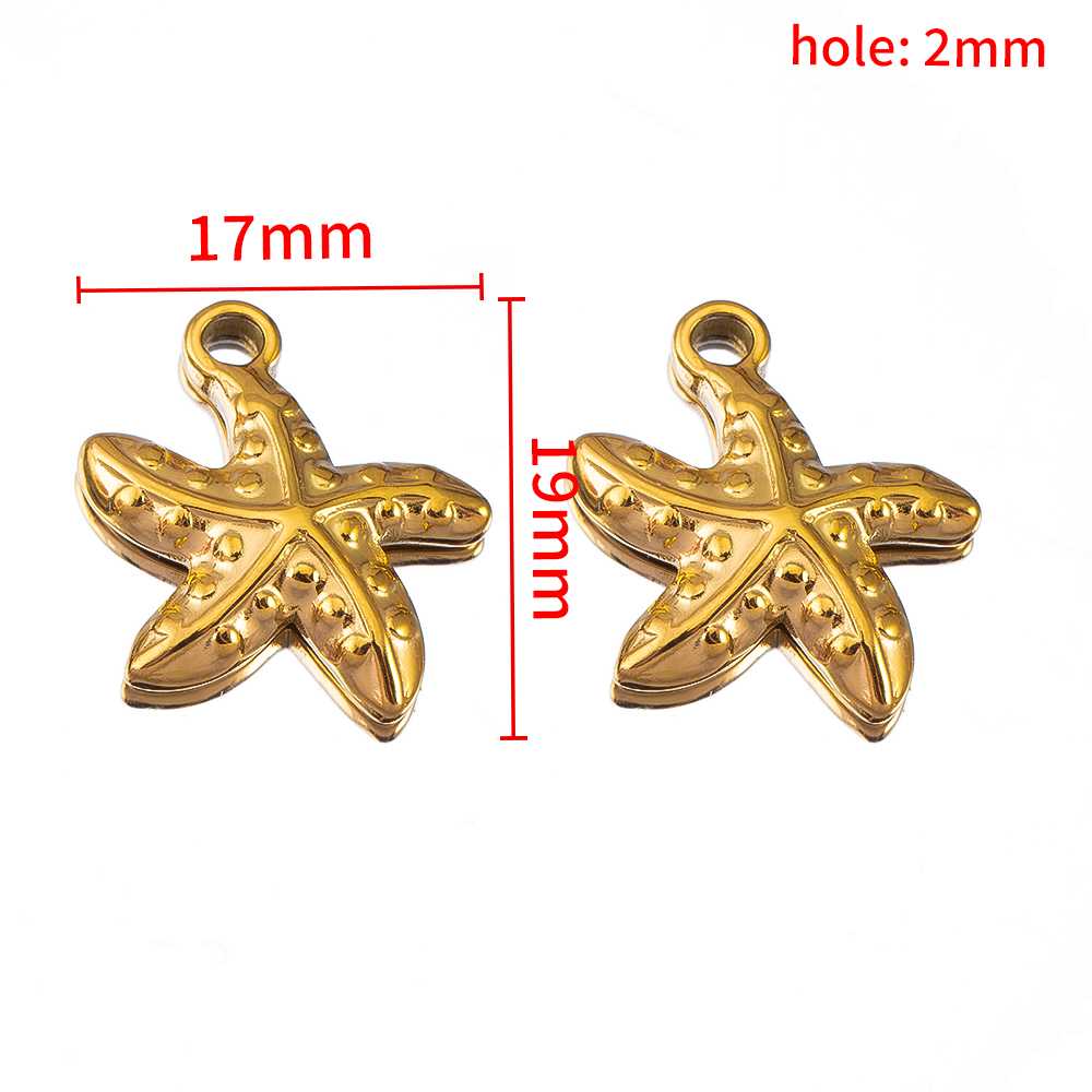 2pcs Punk Black Enamel Stainless Steel Pendant Necklace Charms Base Gold Plated Earrings Material DIY Bracelets Jewelry Findings