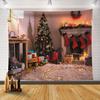 Panno da appendere natalizio nordico, casa, soggiorno, camera da letto, comodino, sfondo, da appendere alla parete, decorazione della stanza dell'anno