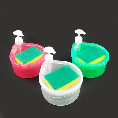 Küchenreiniger-Spenderbox mit Schwammspender, Automatische Spenderbox, Seifenspender, Spülbürsten-Kombination