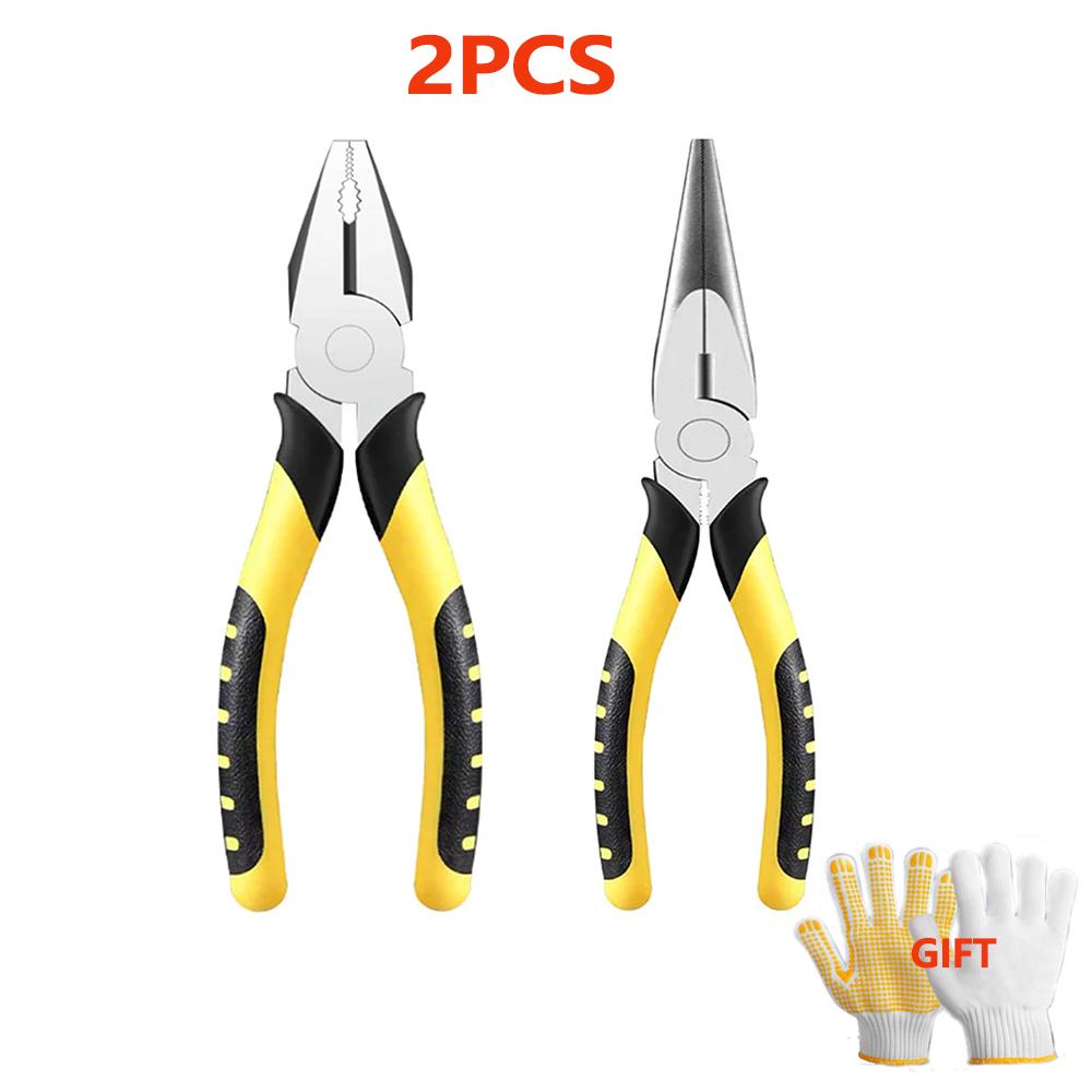 1/2 Pcs Wire Pliers Diagonal Nose Pliers Needle-nosed Pliers Multifunctional Pliers Suitable for Wire Cutting Twisting Gripping