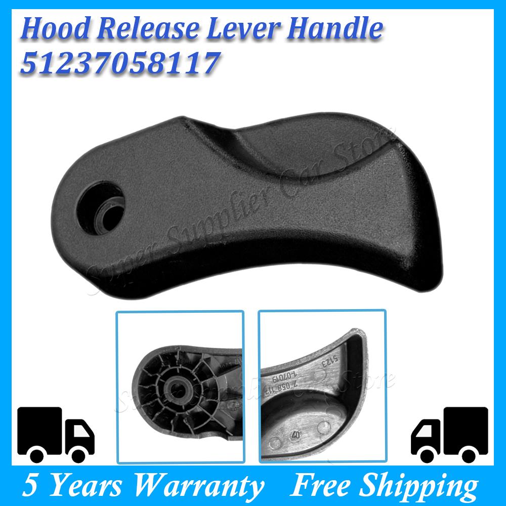 

NEW Black Plastic Hood Handle Auto Accessories Hood Front Cover Handle 51237058117 Hood Release Lever Handle For BMW E87 E90 E84 China Mainland
