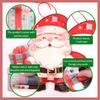 1Pc Luminous Door Hanging Decorations Christmas Home Diy Colorful Lights Snowman Scene Arrangement Hanging Decorations