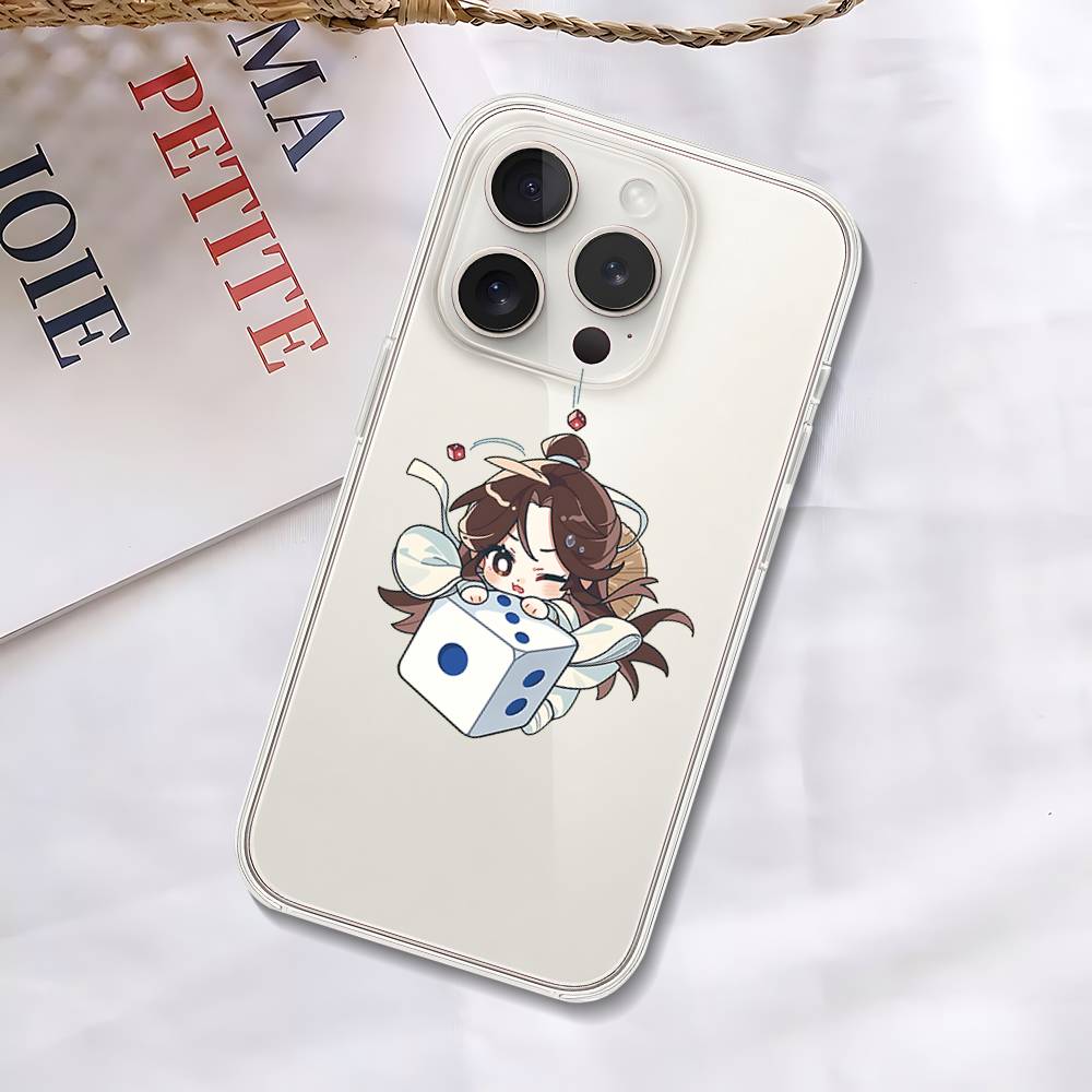 H-Heavens Officials Blessings Phone Case For IPhone 17/16/15/11/13/14 Pro Max Plus/X/Xr/Xs Max/12mini Air Transparent Clear