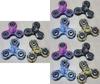 Camouflage Metal Electroplated Threeleaf Finger Spinner With Abs Material For Stress Relief And Focus
