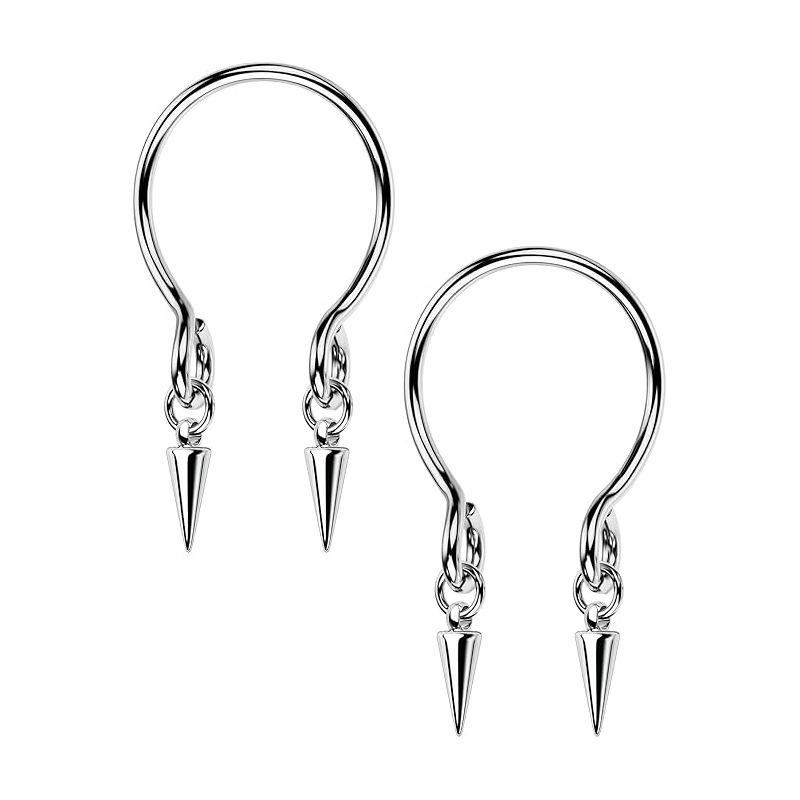 U Shaped Nipple Ring Fake Piercing Pendant Drip Zircon Nipple Chain Magnetic Clip On Body Jewelry