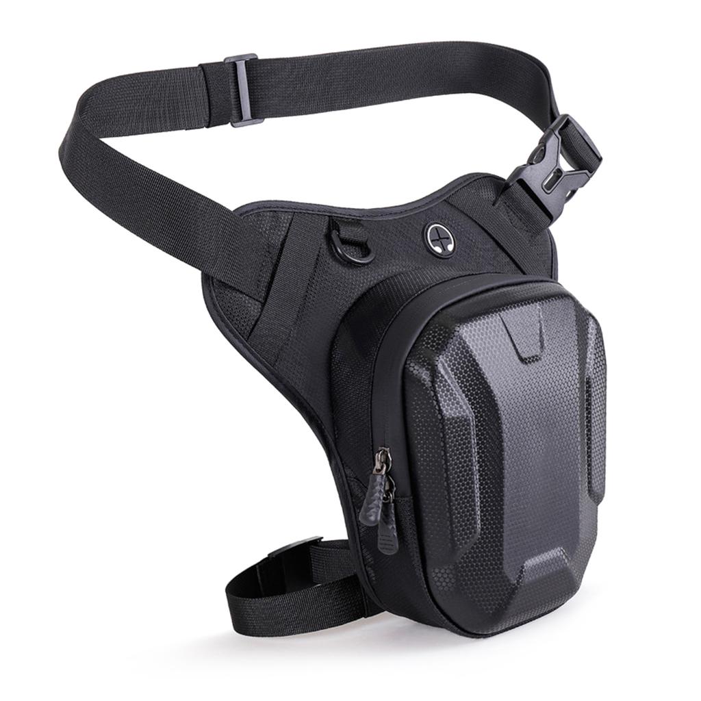 Adjustable Motorcycle Leg Mounted Hard Case Organizer Polyester Storage Bag for Phone Keys tool During Long Rides
