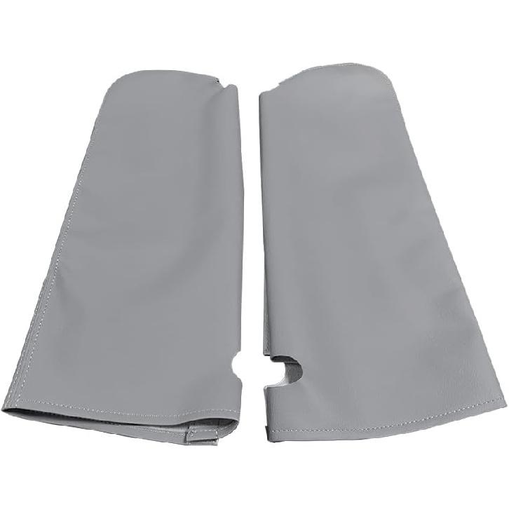 Car Sun Visor Cover Pair Fit for Chevy Tahoe Suburban Yukon 1995-1999, Microfiber Leather, Gray