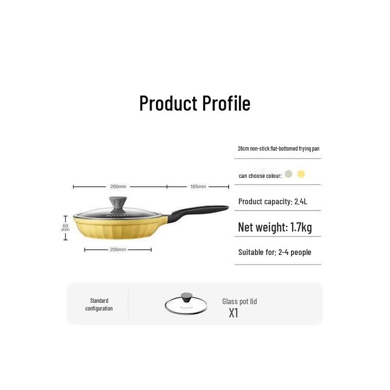 Buydeem Non-Stick Frying Pan with Lid