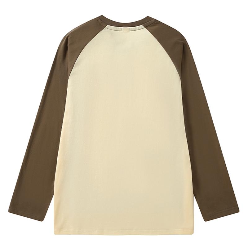 Zirunking 2024 Summer Autumn Longsleeve Loose Causal Unisex Tops 100% Cotton T-shirts Multi Colors Long Sleeve Street Tees HMCJC