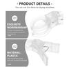 OUNONA for Set of Laundry Rust Laundry Pole Transparent Clips Clothespins, Strong, Pole, Transparent, Large, Plastic, 8, Non-Slip, Clips, Clothesline,