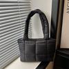 Handbag - Women's Niche Design, Single Shoulder Bag, Fashionable Checkered Underarm Bag, Single Shoulder Bag