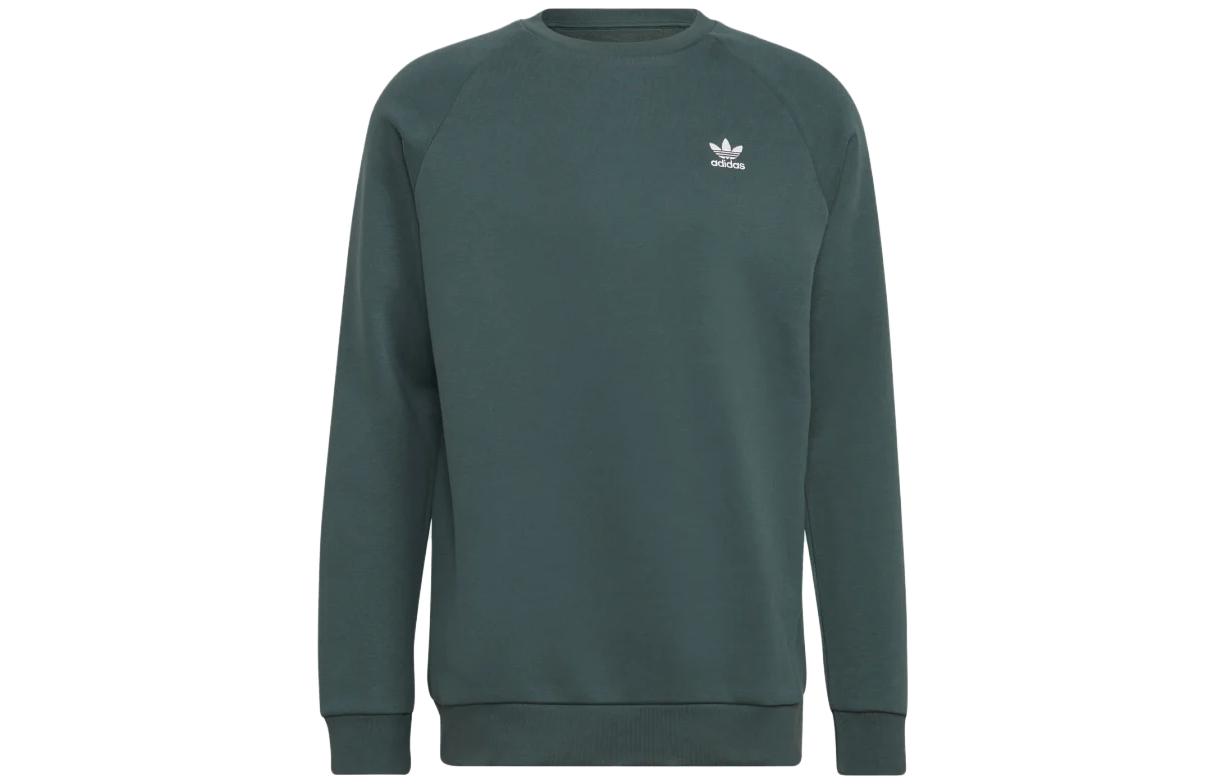Adidas Originals Sweatshirts Men s Green Crew Neck Moderate Regular HJ7993 S
