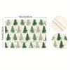 1/2/4/6/8pcs Christmas Tree Snowflake Placemats, 12 X 18 Inch Seasonal Winter Washable Table Mats