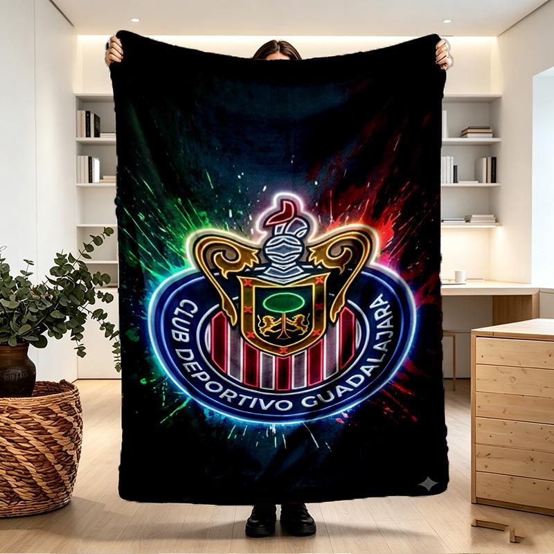Club Deportivo Guadalajara Print Blanket - Soft & Comfortable, for Bedroom, Travel, Sofa, Home Decoration - Birthday Christmas Gift for Friend