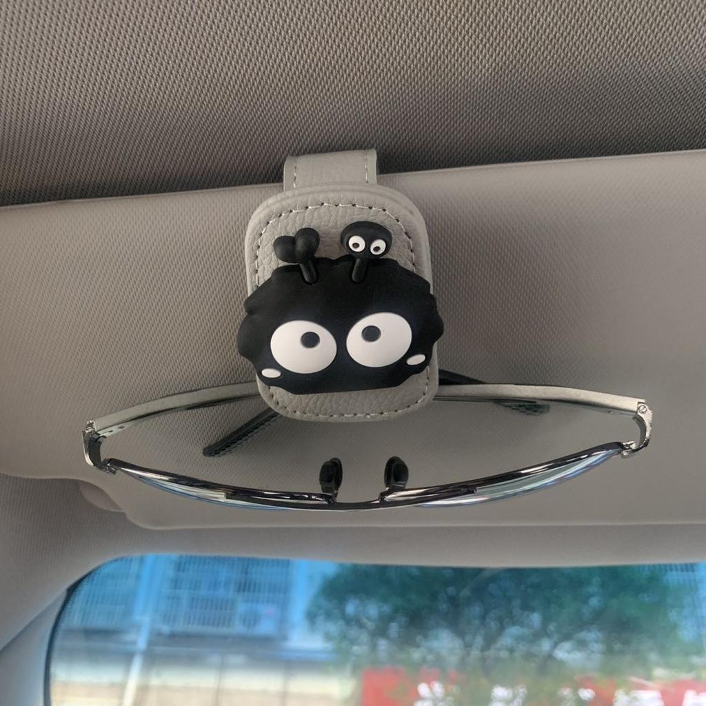Magnetischer Auto-Sonnenblenden-Brillenclip - Niedlicher Kohleelf, Starke Magnethalterung für Brillen, Autozubehör, Autozubehör Sicherheit Magnetische Befestigung