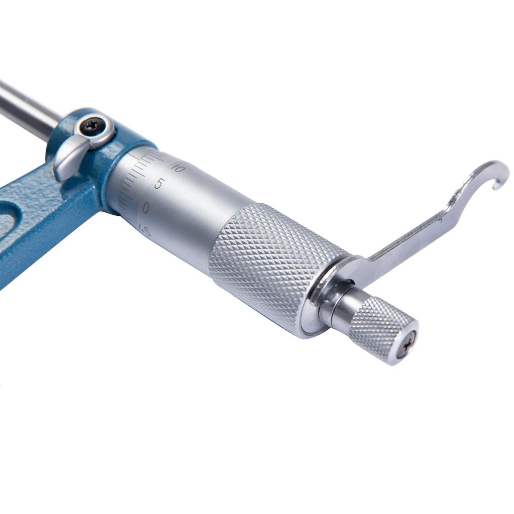 Beslands Micrometer Thickness Outside Micrometer Set of with Case Gauge, 0-100mm, 0.01mm, 4, Microgauges,