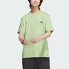 Adidas Sports Casual Solid Color Logo Round Neck Short Sleeve Drop Shoulder T-Shirt Unisex T-Shirt Magic-Yellow-Green JI9066