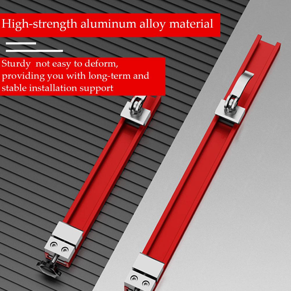Adjustable Cutting Machine Base Guide Rail 240mm 360mm ABS Circular Saw GuidePositioning Clamp 2-Way Reverse Buckle Woodworking