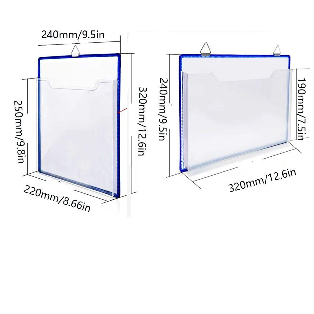 Waterproof A4 Receipt Organizer Plastic File Storage Case Portable File Folder  Student